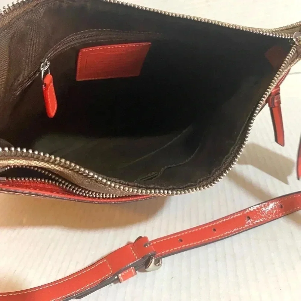 Coach CC signature print canvas crossbody handbag